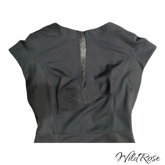 Byron Lars Black Structured Sheath Pencil Dress 4 - Picture 10 of 16